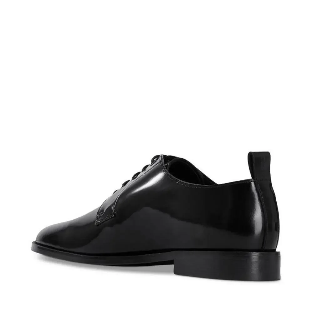 The Kooples Derby Shoes Men 41 Black Patent Leather Dressy Office Formal NEW